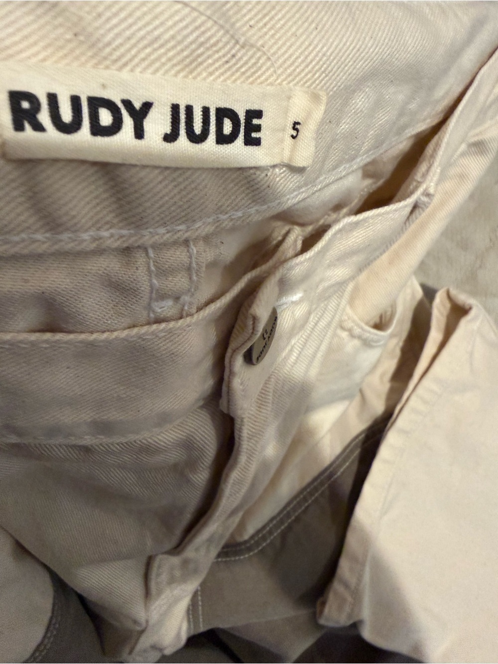 Rudy Jude Two-Tone Gray and Cream Women Jeans - Picture 5 of 9